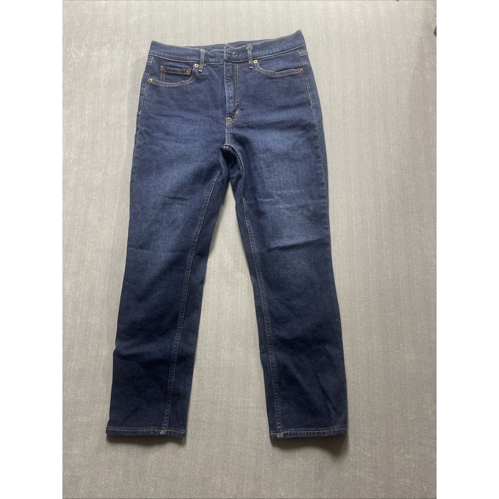 Gap Womens Jeans Blue 30/30 Vintage Slim High Rise Denim Cotton Blend